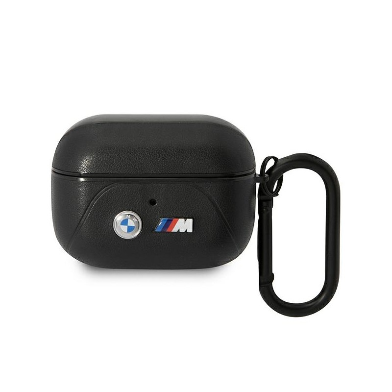 BMW etui do AirPods Pro BMAP22PVTK czarne PU Leather Curved Line