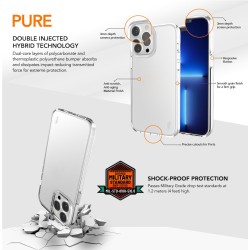 Ugly Rubber nakładka Pure do iPhone 15 Pro Max 6,7&quot przeźroczysta