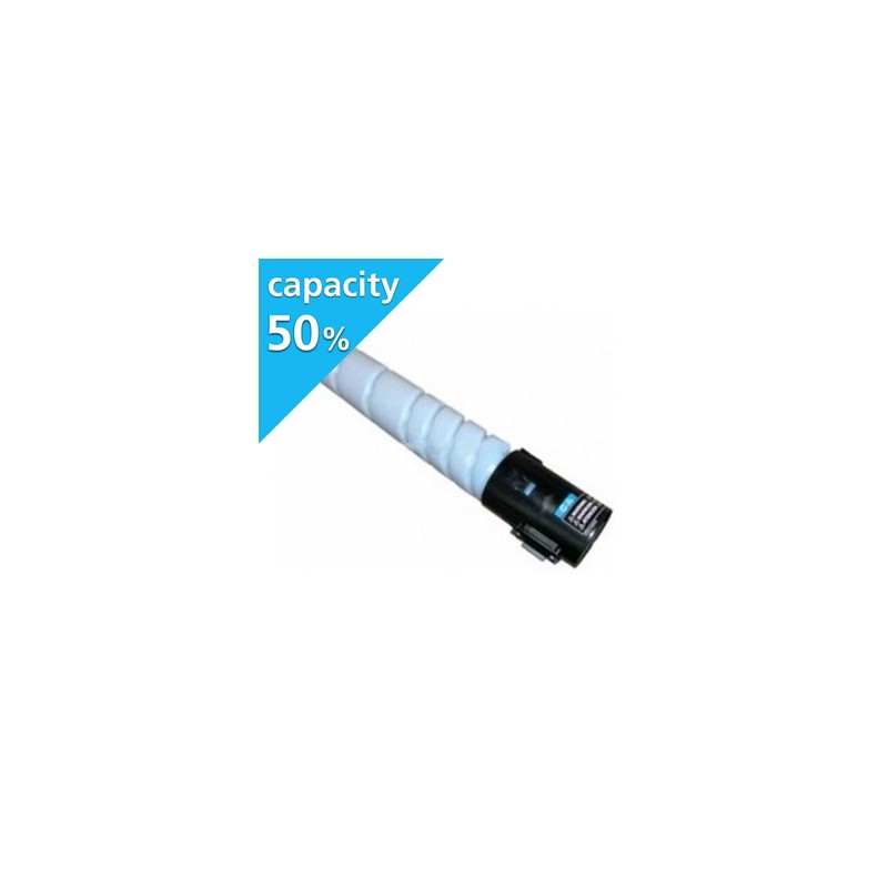 Konica Minolta oryginalny toner TN512C, A33K45H, cyan, 17500s, Połowa pojemności