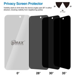 Vmax szkło hartowane 0.33mm 2,5D high clear privacy glass do iPhone 14 6,1&quot