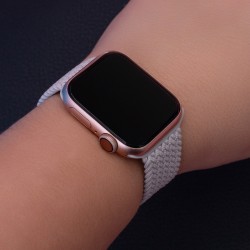 Pasek elastyczny XS do Apple Watch 38/40/41 mm dł. 128 mm jasno szary