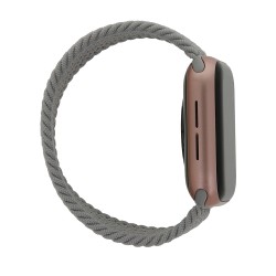 Pasek elastyczny S do Apple Watch 42/44/45 mm dł. 145 mm jasno szary