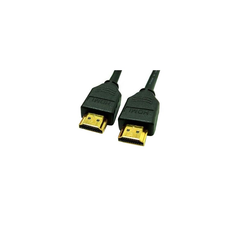 Video Kabel HDMI M - HDMI M, HDMI 1.4 - High Speed with Ethernet, 5m, pozłacane złącza, czarny, Logo blister