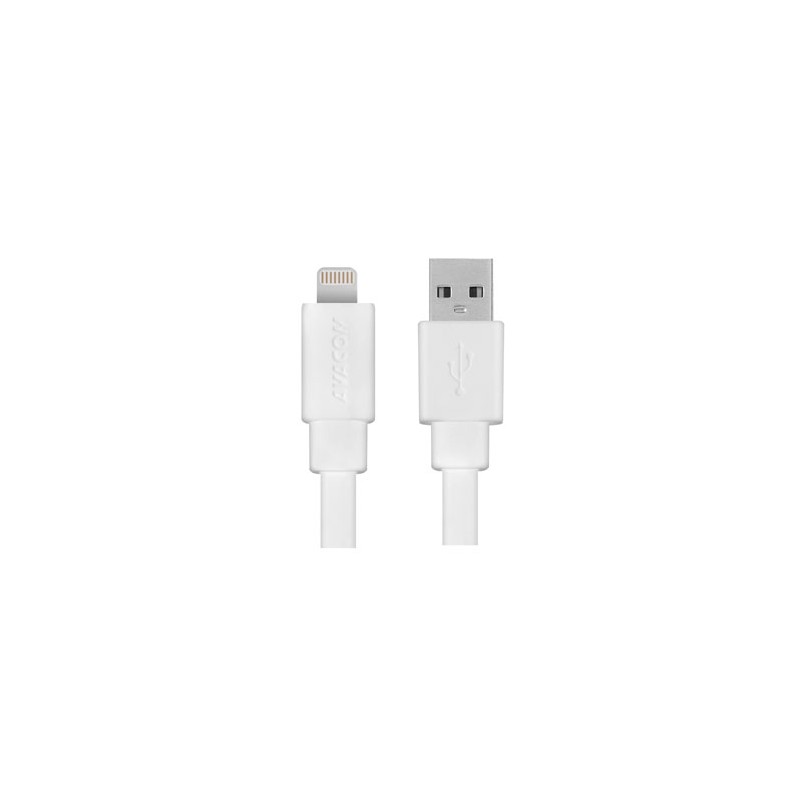 Avacom USB kabel (2.0), USB A M - Apple Lightning M, 1.2m, biały, certyfikat MFi