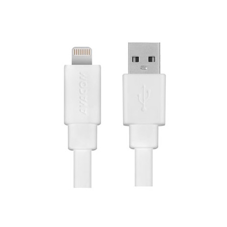 Avacom USB kabel (2.0), USB A M - Apple Lightning M, 1.2m, biały, certyfikat MFi