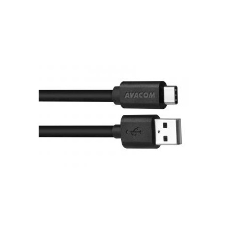 Avacom USB kabel (2.0), USB A M - USB C (M), 1m, czarny