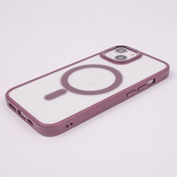 Nakładka Satin Clear Mag do iPhone 12 6,1&quot fioletowa