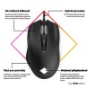 HP OMEN Vector Gaming Mysz przewodowa, czarna, 16000DPI, EOL