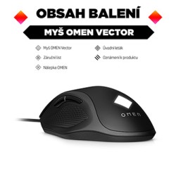 HP OMEN Vector Gaming Mysz przewodowa, czarna, 16000DPI, EOL