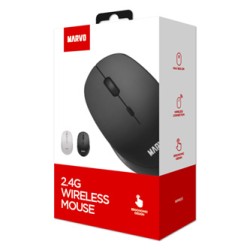 Marvo WM103WH Mysz bezprzewodowa, biała, 1600DPI