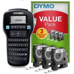 Drukarka etykiet Dymo, LabelManager 160, PROMO 3xtaśma D1 12mm x 7m