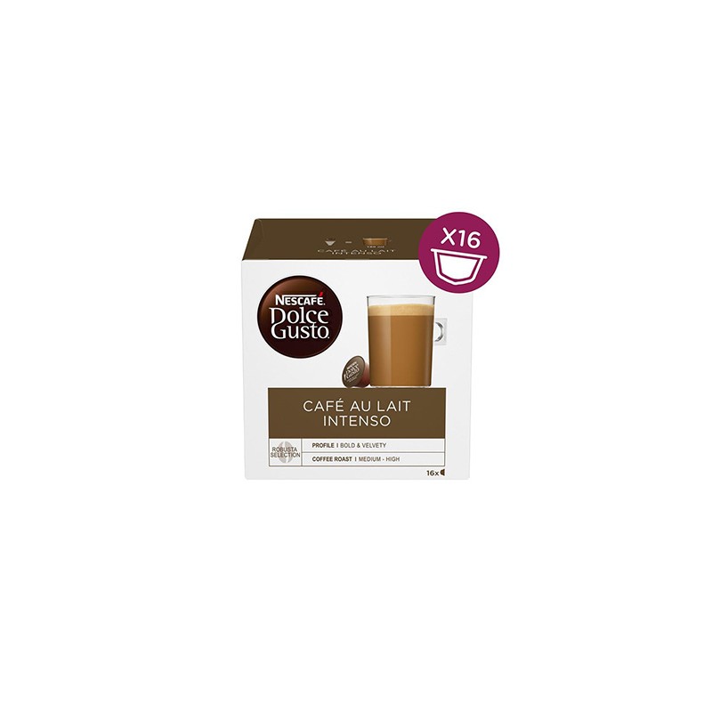 Kapsułki kawy Nescafé Dolce Gusto café au lait, intenso, 3x16 kapsułek, hurtowe opakowania kartonowe