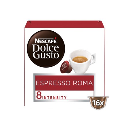 Kapsułki kawy Nescafé Dolce Gusto Espresso, Roma, 3x16 kapsułek, hurtowe opakowania kartonowe