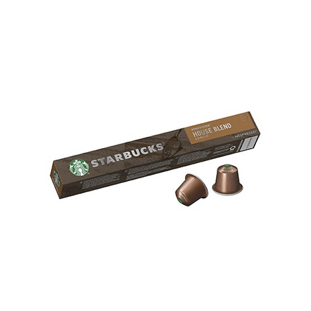Kapsułki kawy Starbucks Nespresso House Blend, medium, 12x10 kapsułek, hurtowe opakowania kartonowe