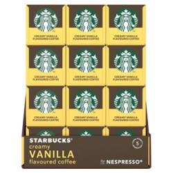 Kapsułki kawy Starbucks Nespresso LIGHT (BLONDE) ROAST, CREAMY VANILLA, 12x10 kapsułek, hurtowe opakowania kartonowe