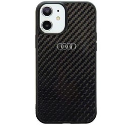 Audi nakładka do iPhone 11 AU-TPUPCIP11-R8/D2-BK czarna hard case Carbon Fiber