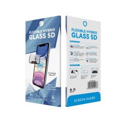 Szkło hybrydowe Flexible 5D z ramką do iPhone 13 / 13 Pro / 14 6,1&quot