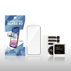 Szkło hybrydowe Flexible 5D z ramką do iPhone 13 / 13 Pro / 14 6,1&quot