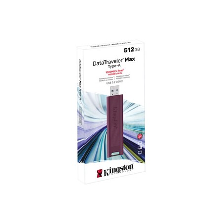 Kingston USB flash disk, USB 3.0, 512GB, DataTraveler Max, Bordowy, DTMAXA/512GB, USB A