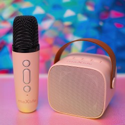 Maxlife zestaw karaoke Bluetooth MXKS-100 różowy