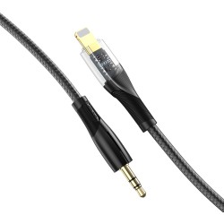 XO Clear kabel audio NB-R241A Lightning - jack 3,5mm 1,0 m czarny