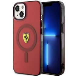 Ferrari nakładka do iPhone 14 6,1&quot FEHMP14SURKR czerwona hardcase Magsafe Translucent
