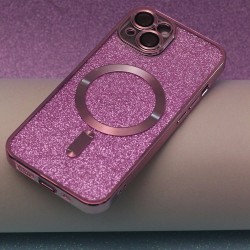 Nakładka Glitter Chrome Mag do iPhone 14 Plus 6,7&quot różowa
