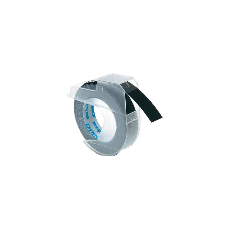 Dymo oryginalny taśma do drukarek etykiet, Dymo, S0898130, czarny podkład, 3m, 9mm, cena za 1 sztukę, 3D