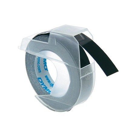 Dymo oryginalny taśma do drukarek etykiet, Dymo, S0898130, czarny podkład, 3m, 9mm, cena za 1 sztukę, 3D