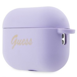 Guess etui do AirPods Pro 2 GUAP2LSCHSU fioletowe Silicone Heart Charm