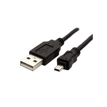 USB kabel (2.0), USB A M - 8-pin M, 25947, 1.8m, czarny, PANASONIC, EOL