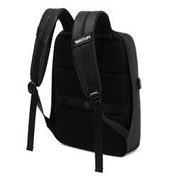 Plecak na  notebook 15,6", Neoton, czarny z poliester, Bestlife
