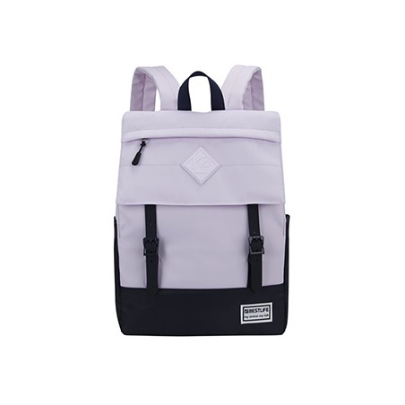 Plecak na  notebook 15.6", COL-Buckles, fioletowy z poliester, Bestlife