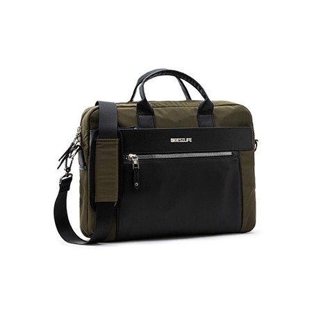 Torba na  notebook 14,1", Alya, zielona z poliester, Bestlife