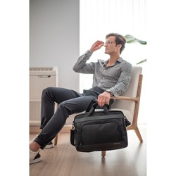 Torba na  notebook 15,6", Aster, czarna z nylon, Bestlife