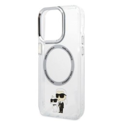 Karl Lagerfeld nakładka do iPhone 14 Pro Max 6,7&quot KLHMP14XHNKCIT transparentna hardcase Magsafe IML NFT Karl&Choupette