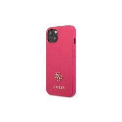 Guess nakładka do iPhone 13 Pro / 13 6,1&quot GUHCP13LPS4MF różowa hardcase Saffiano 4G Small Metal Logo
