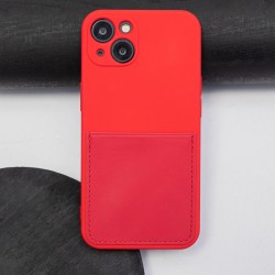 Nakładka Card Cover do Samsung Galaxy A22 5G czerwony