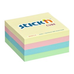Blok samoprzylepna/y, 76 x 76mm, mix, cena za 1 sztukę, Hopax, EOL