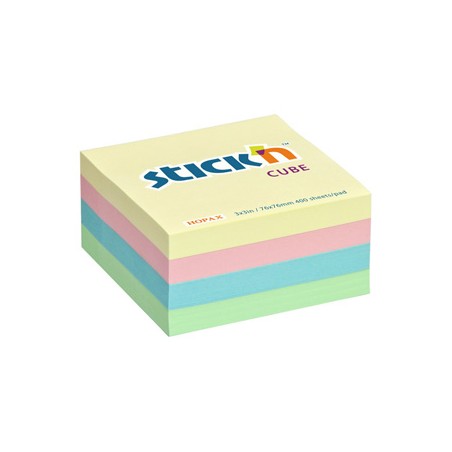 Blok samoprzylepna/y, 76 x 76mm, mix, cena za 1 sztukę, Hopax, EOL