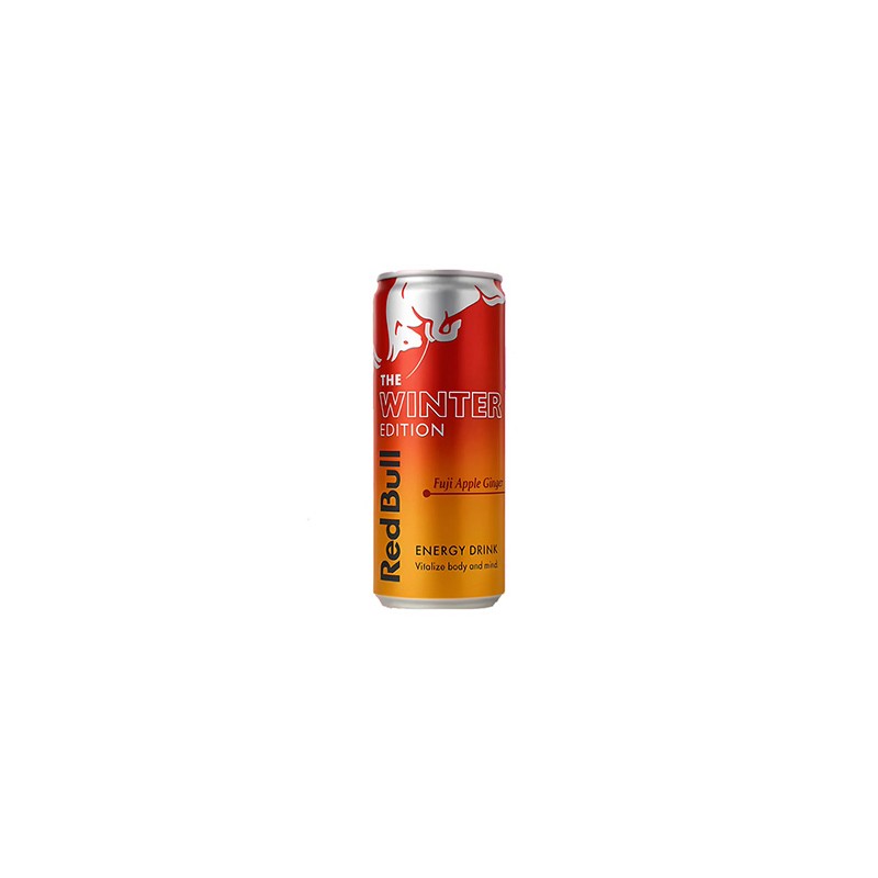 Energy drink, Winter edition, data przydatności 10.2026, Red Bull Fuji jabłko imbir, 24-pack, cena za 1szt
