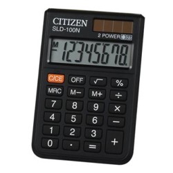 Citizen Kalkulator SLD100NR, czarna, kieszonkowy, 8 miejsc, EOL