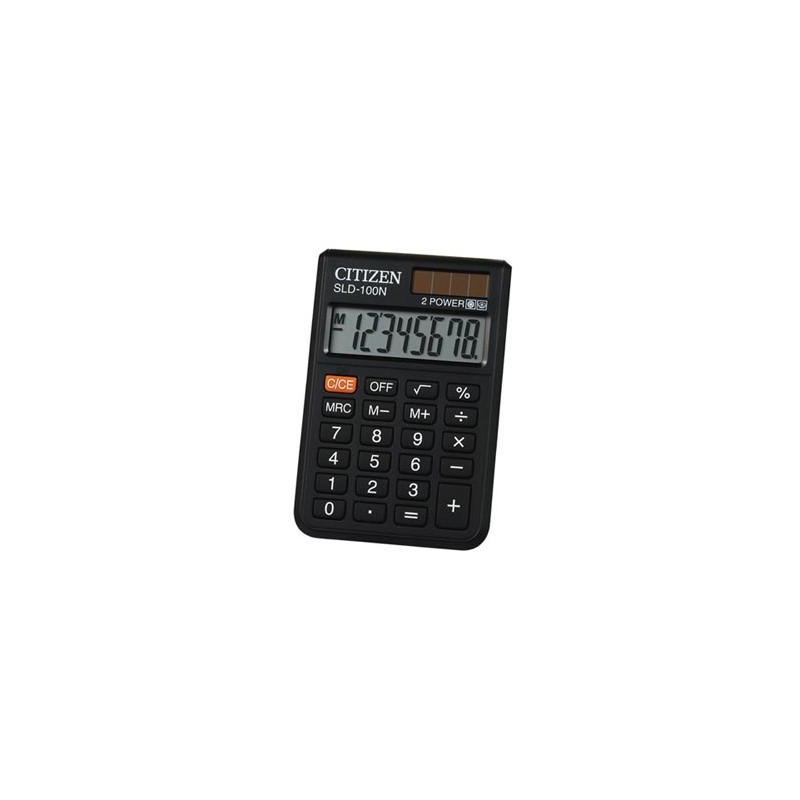 Citizen Kalkulator SLD100NR, czarna, kieszonkowy, 8 miejsc, EOL