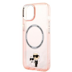 Karl Lagerfeld nakładka do iPhone 14 6,1&quot KLHMP14SHNKCIP różowa hardcase Magsafe IML NFT K&C