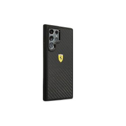 Ferrari nakładka do Samsung S22 Ultra S908 FEHCS22LFCAK czarna hardcase On Track Real Carbon