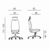 Powerton ERGO JANA Ergonomiczny fotel biurowy, Zielony