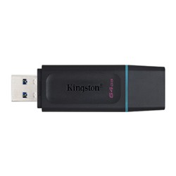 Kingston USB flash disk, USB 3.0, 64GB, DataTraveler Exodia, czarny, DTX/64GB, USB A, z osłoną
