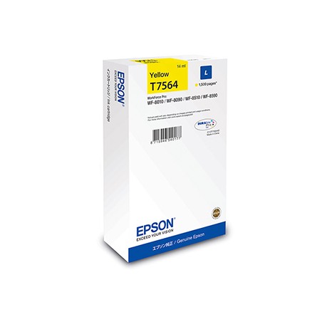 Epson oryginalny ink / tusz C13T75644N, T7564, L, yellow, 1500s, 14ml, 1szt