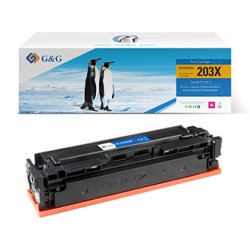 G&G kompatybilny toner z HP CF543X, NT-PH203XM, HP 203X, magenta, 2500s, high capacity, EOL