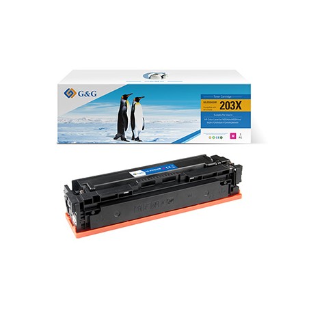 G&G kompatybilny toner z HP CF543X, NT-PH203XM, HP 203X, magenta, 2500s, high capacity, EOL